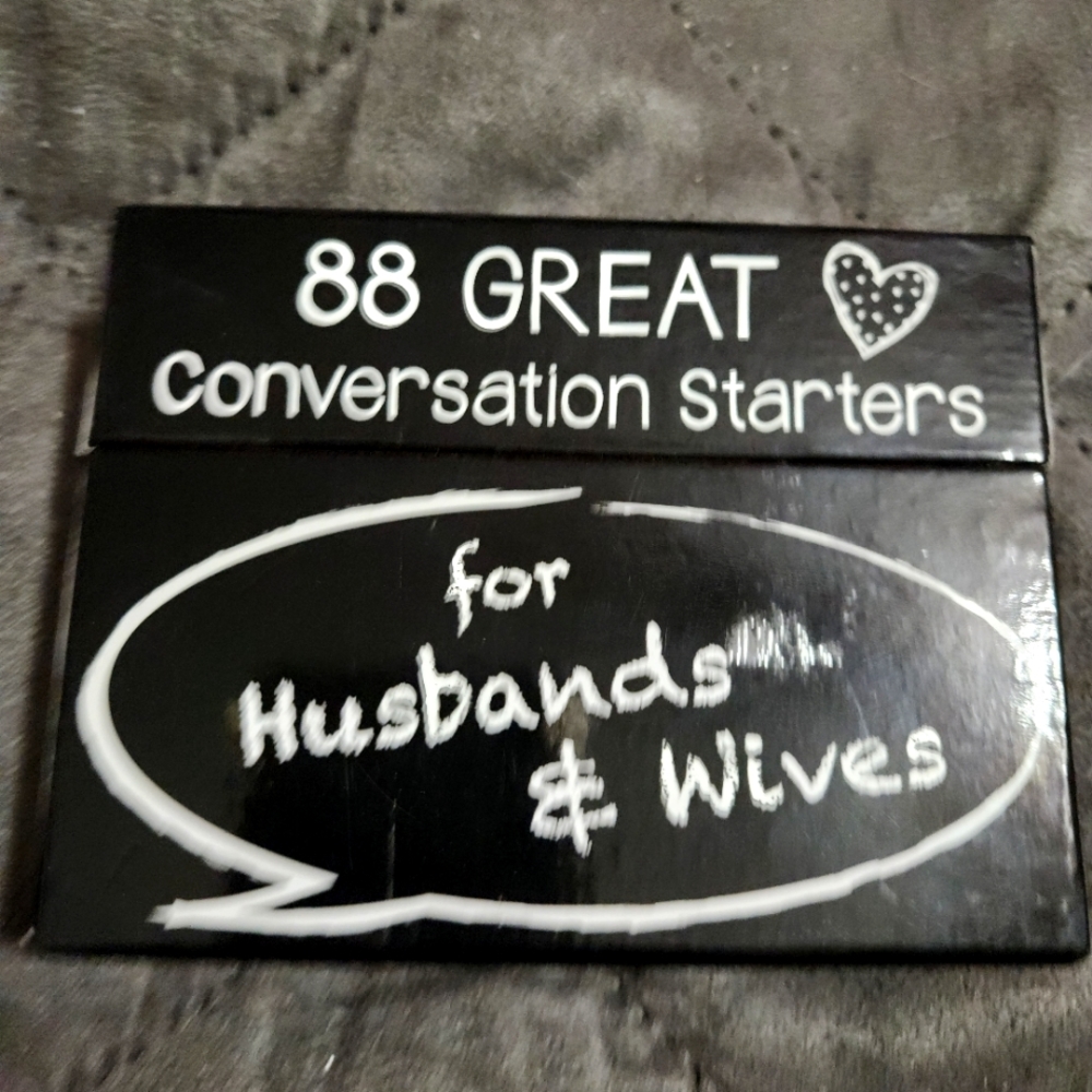 88 Great Conversation Starters for Husband's and Wives card set